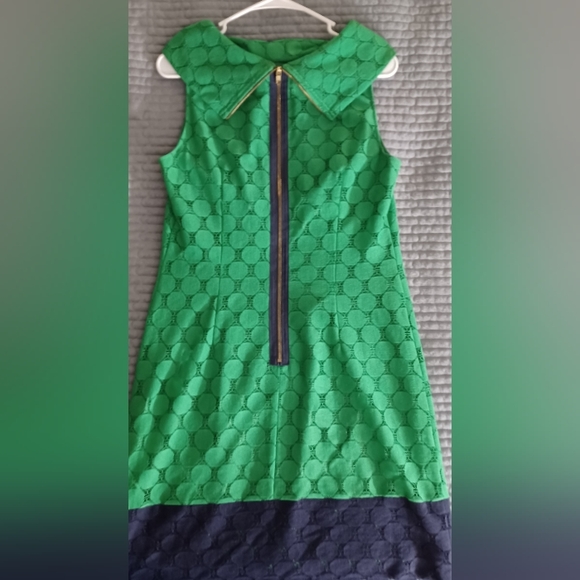 Adrianna Papell Dress Green/Blue Womens 8 - Picture 3 of 5